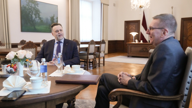 Aigars Strupišs un Edgars Rinkēvičs