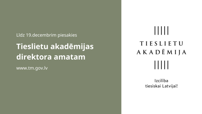 Konkurss uz Tieslietu akadēmijas direktora amatu