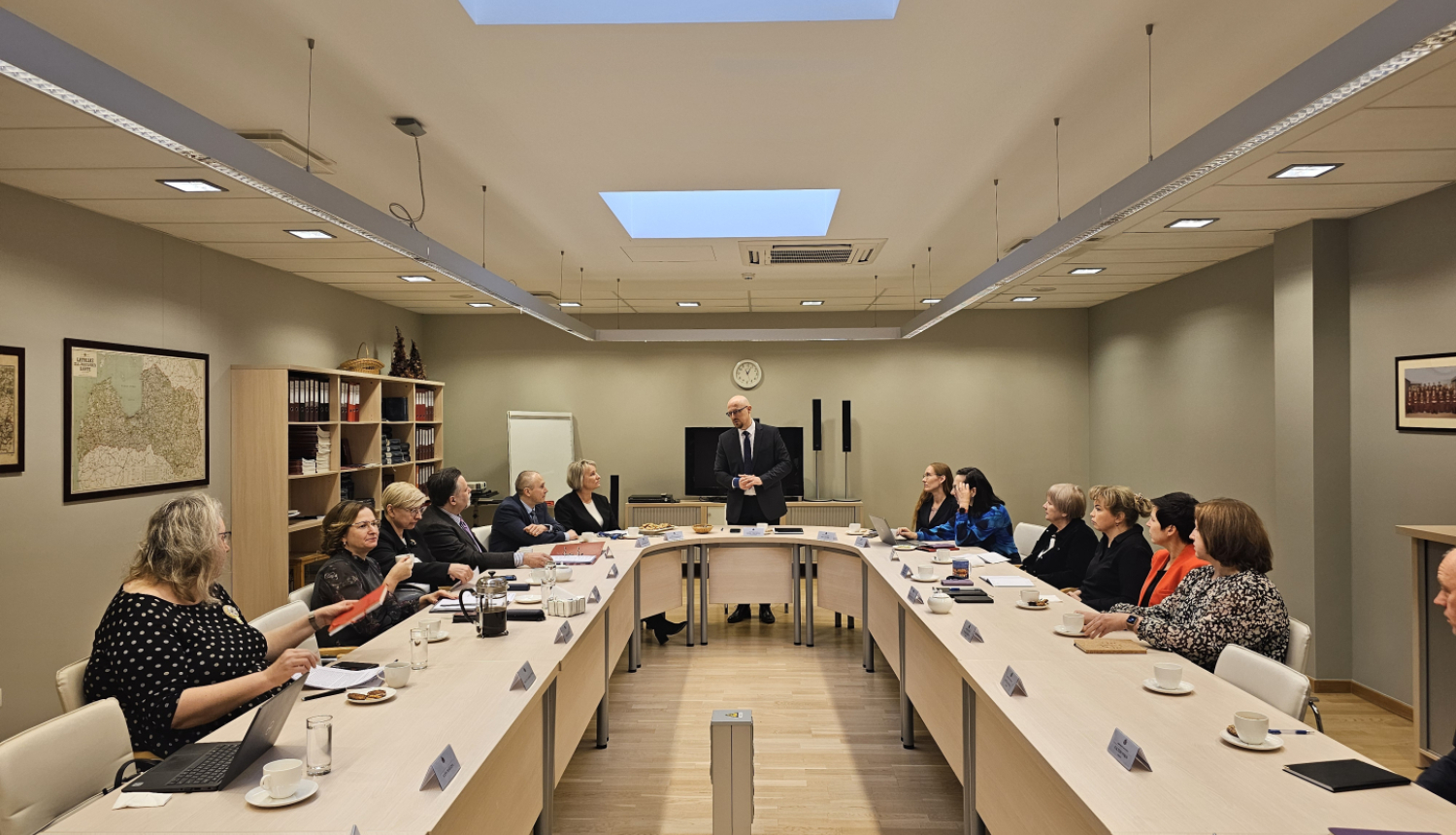 Tieslietu padomes locekļu tikšanās ar Administratīvās apgabaltiesas tiesnešiem